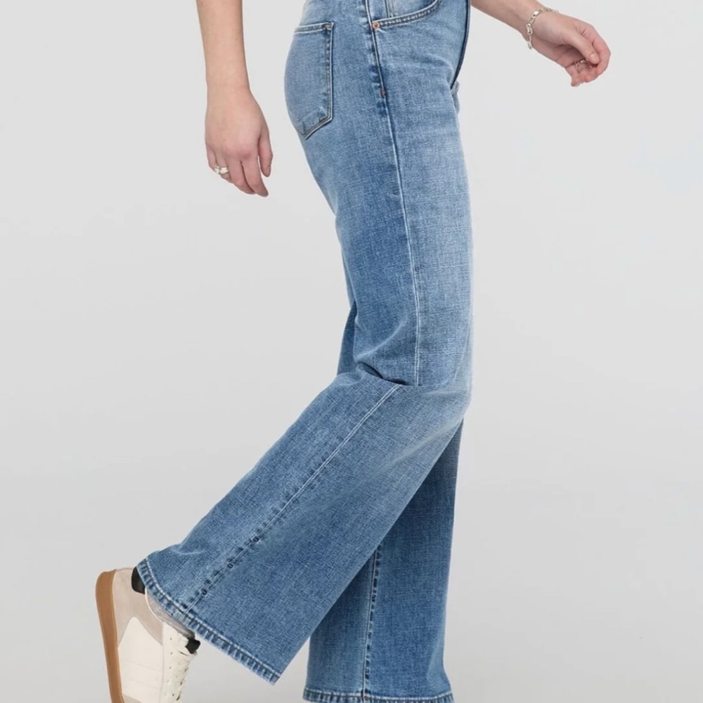 NWT DUER Women's MidWeight Denim Wide Leg - Vintage Blue 29" x 33"